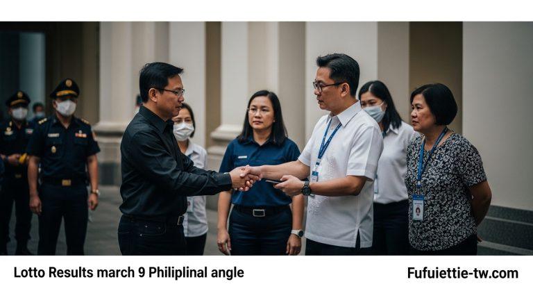 Newsroom desk with lottery results analysis