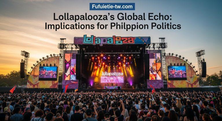 Crowd and stage at Lollapalooza 2026 with vibrant lights